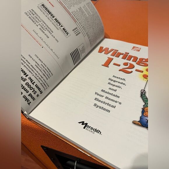 Self Help Book. Home Depot Wiring 1-2-3. - Picture 2 of 4